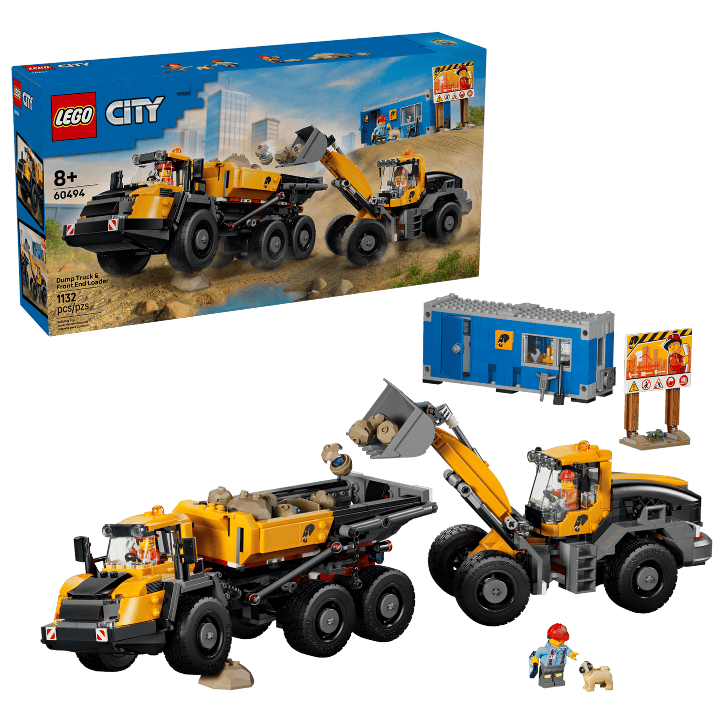 LEGO® City Big Vehicles Dump Truck & Front End Loader 60494