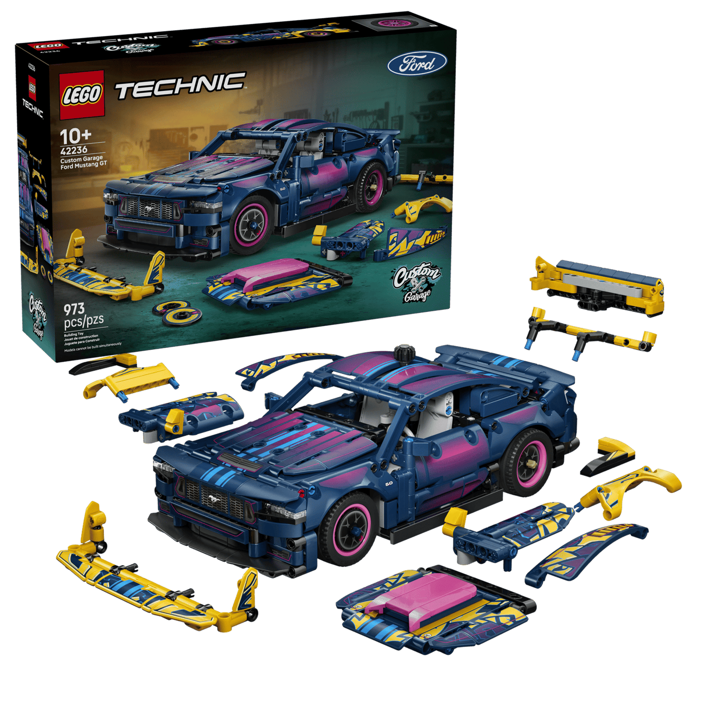LEGO® Technic Custom Garage Ford Mustang GT Car 42236