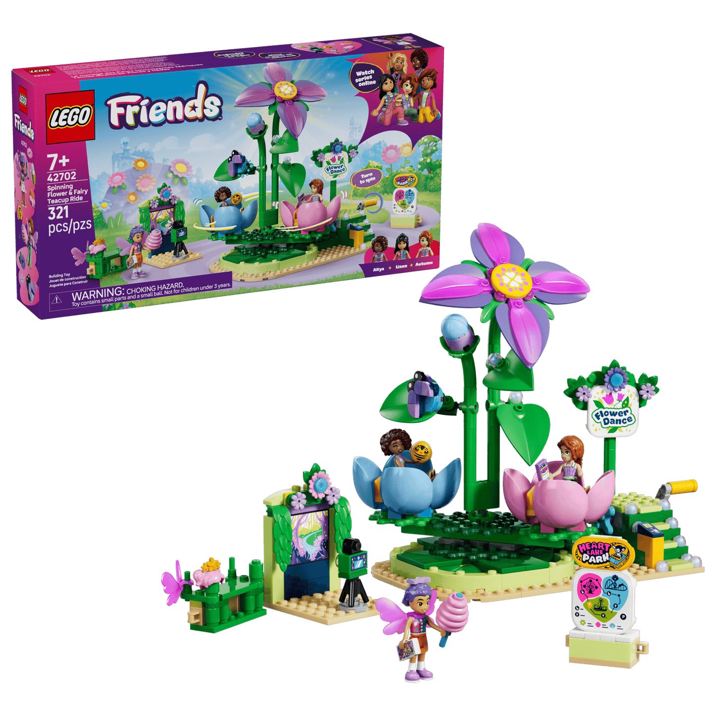 LEGO® Friends Spinning Flower & Fairy Teacup Ride 42702