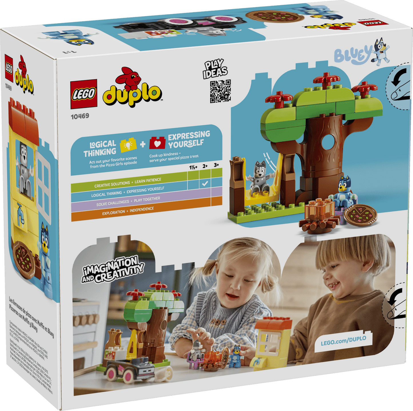 LEGO® DUPLO® Bluey Pizza Girls with Muffin and Bluey 10469
