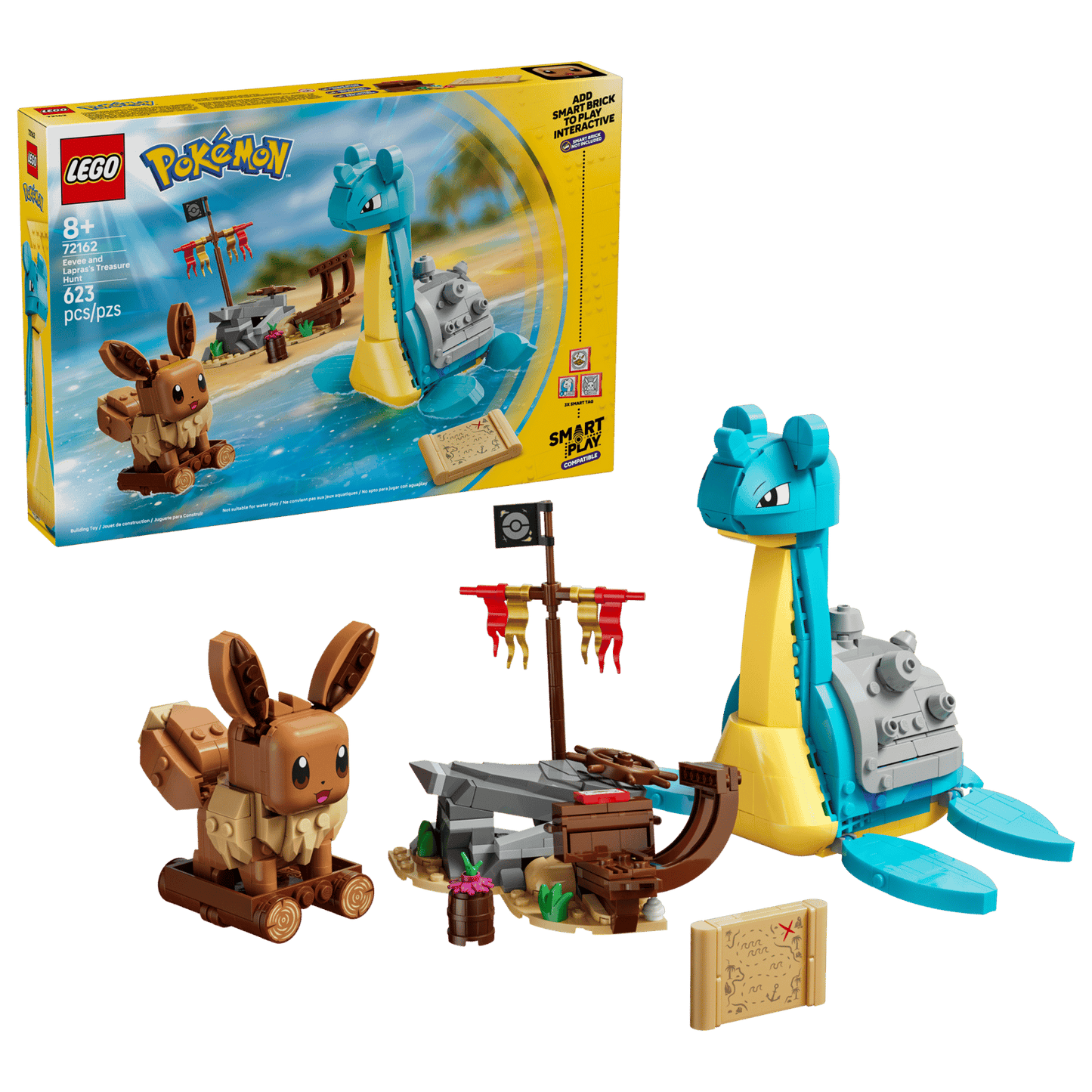 LEGO® Pokémon SMART Play Eevee and Lapras's Treasure Hunt 72162