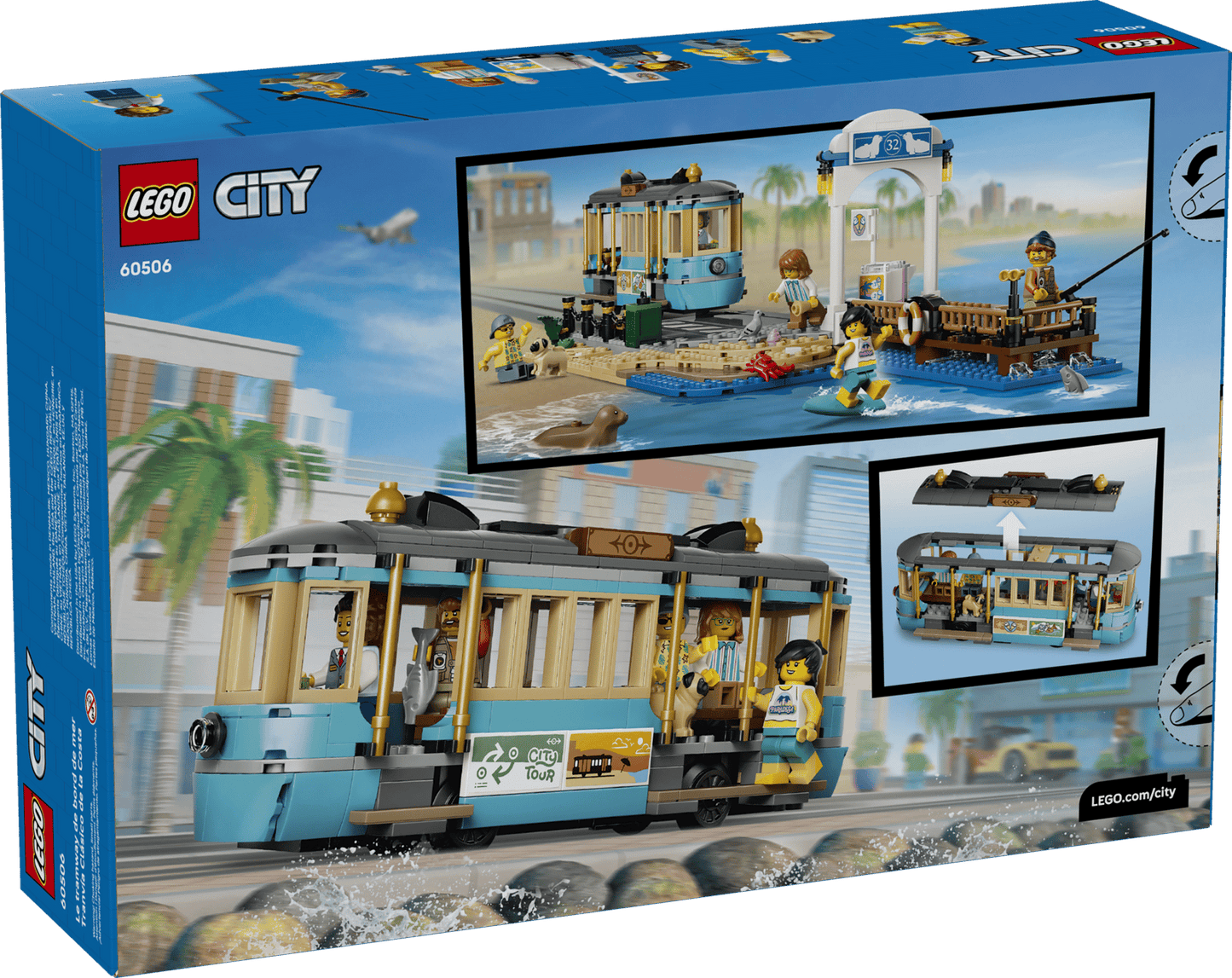 LEGO® City Trains Classic Beach Streetcar 60506
