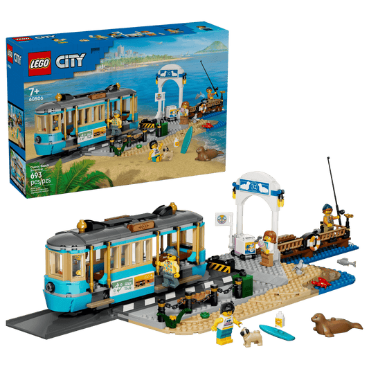 PREORDER NOW! LEGO® City Trains Classic Beach Streetcar 60506