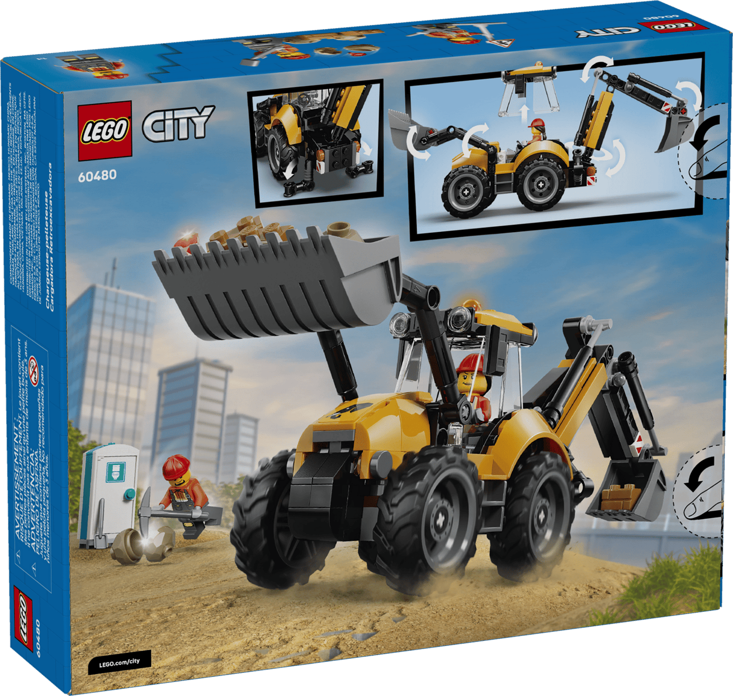 LEGO® City Great Vehicles Yellow Backhoe Loader 60480