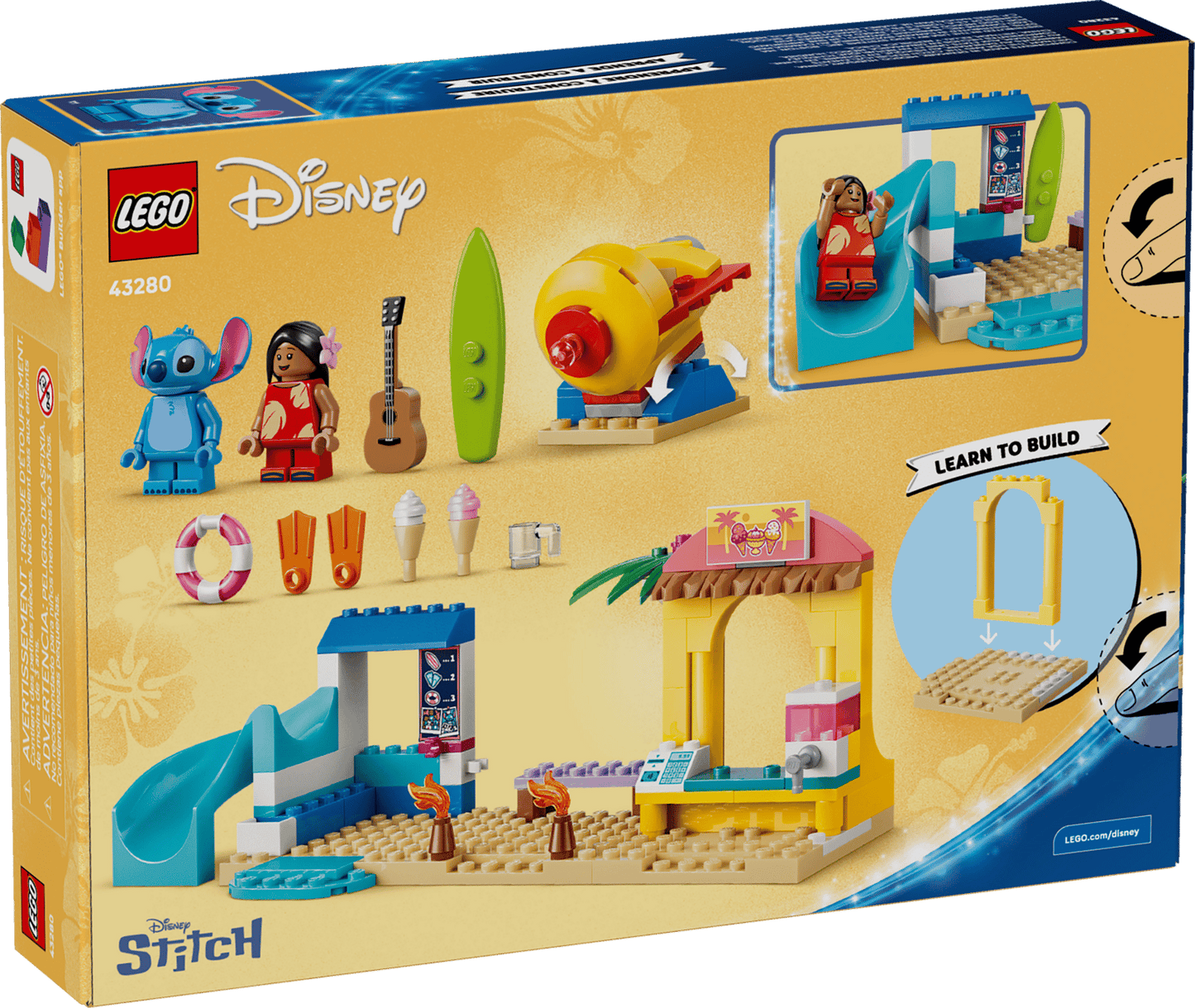 LEGO® Disney™ Classic Beach Fun with Lilo & Stitch 43280