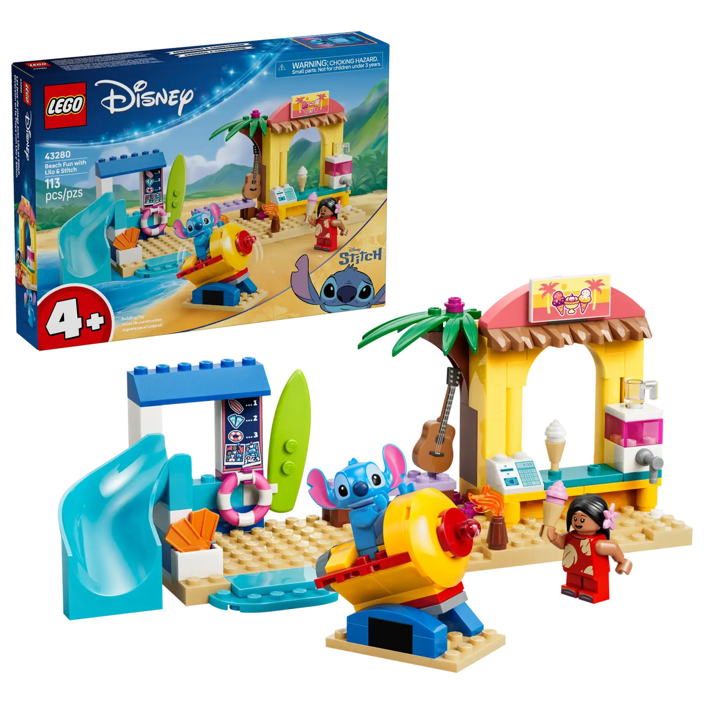 LEGO® Disney™ Classic Beach Fun with Lilo & Stitch 43280