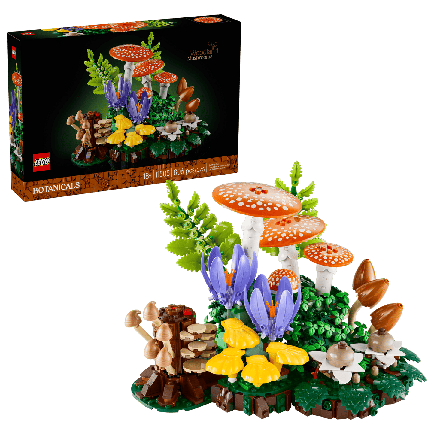 LEGO® Botanicals Woodland Mushrooms 11505