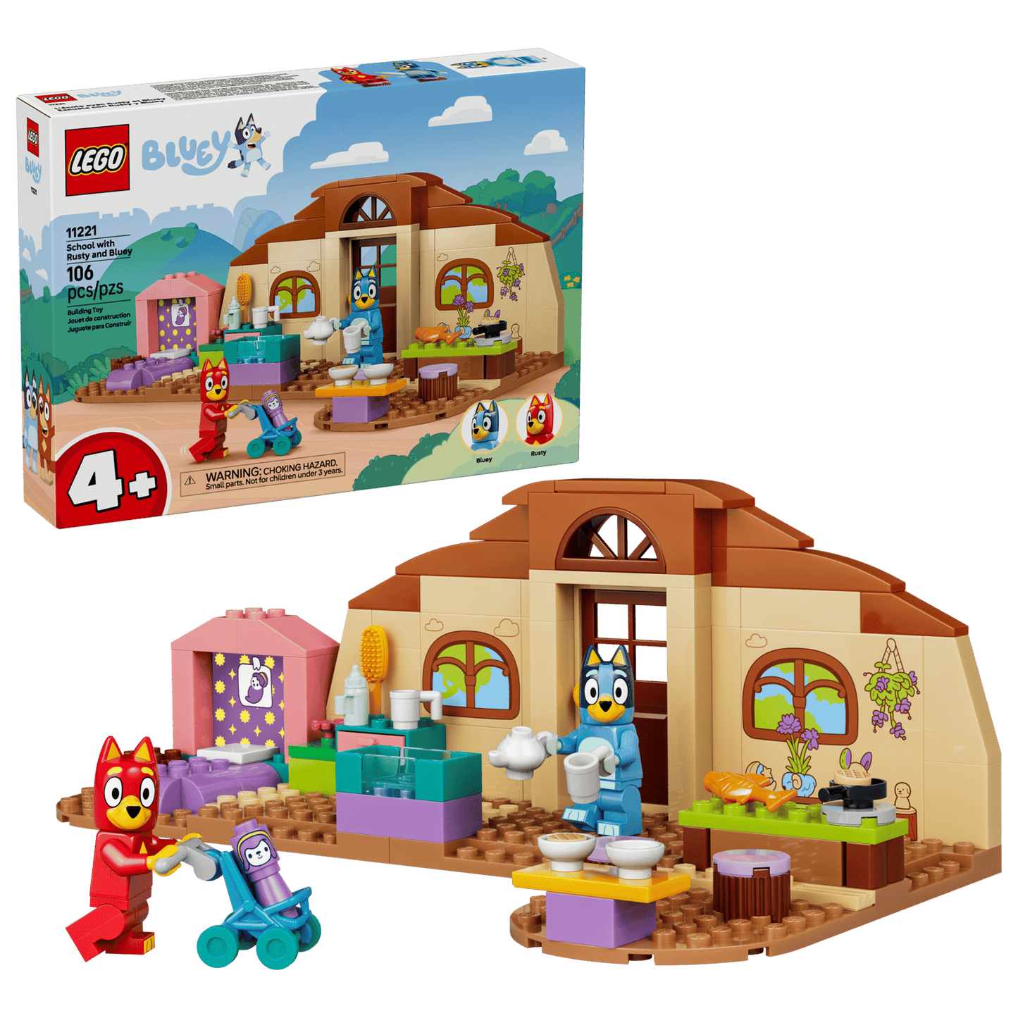 LEGO® Bluey School with Rusty and Bluey 11221