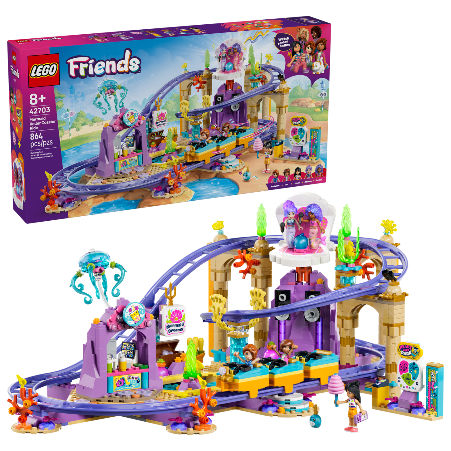 LEGO® Friends Mermaid Roller Coaster Ride 42703