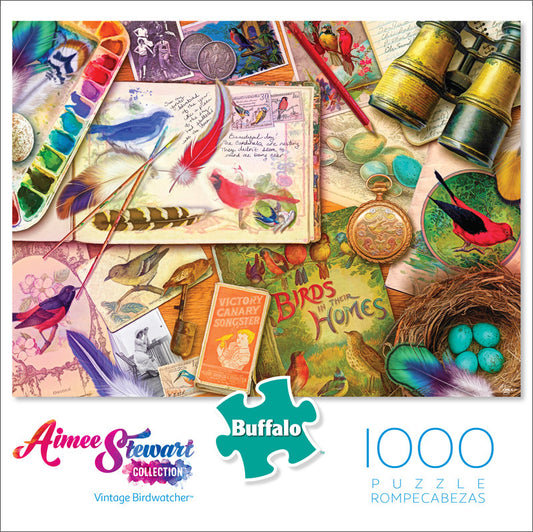Buffalo Games Aimee Stewart Vintage Birdwatcher 1000 Piece Jigsaw Puzzle
