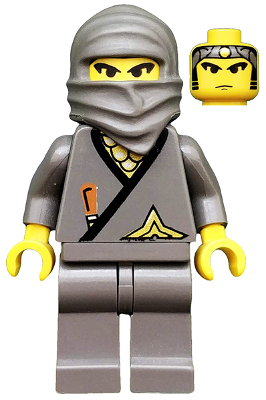 cas049 Minifigure Ninja - Gray