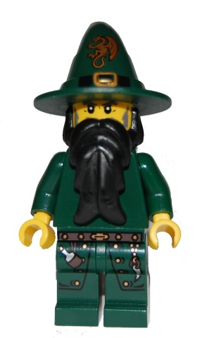 cas435 Minifigure Kingdoms - Dark Green Wizard