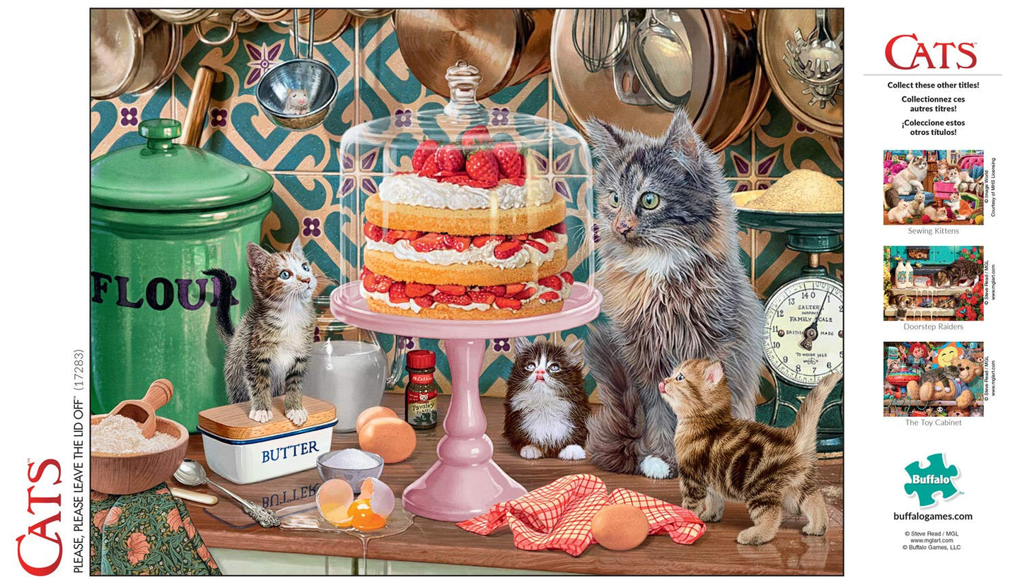 Cats Collection: Please, Please Leave The Lid Off 750 Piece Puzzle