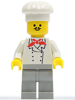 chef005 Chef - Light Gray Legs, Moustache