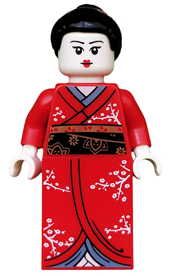 Kimono Girl, Series 4 (Minifigure Only without Stand and Accessories)