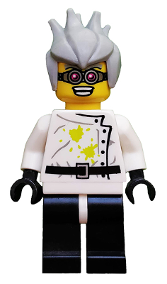 LEGO® Minifigure Crazy Scientist, Series 4 (Minifigure Only without Stand and Accessories) (col064) - USED