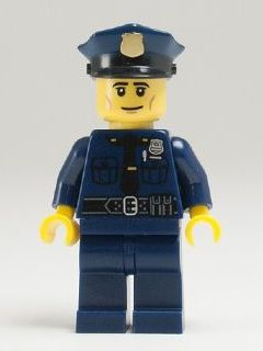 LEGO® Minifigure Policeman, Series 9 (Minifigure Only without Stand and Accessories) (col134) - USED
