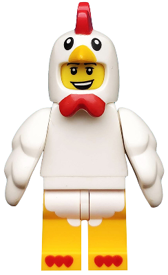 col135   Minifigure   Chicken Suit Guy, Series 9 (Minifigure Only without Stand and Accessories)