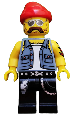 LEGO® Minifigure Motorcycle Mechanic, Series 10 (Minifigure Only without Stand and Accessories) (col160)