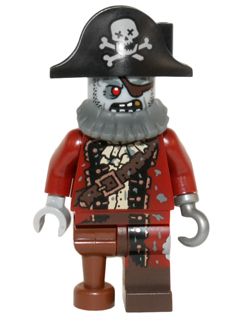 LEGO® Minifigure Zombie Pirate, Series 14 No Stand or Accessories (col212) - Used