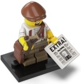 Newspaper Kid, Series 24 (Complete Set with Stand and Accessories)