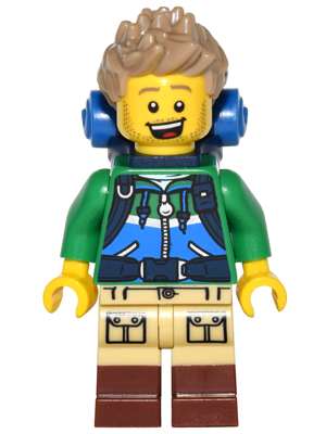 Hiker, Series 16 (Minifigure Only without Stand and Accessories)