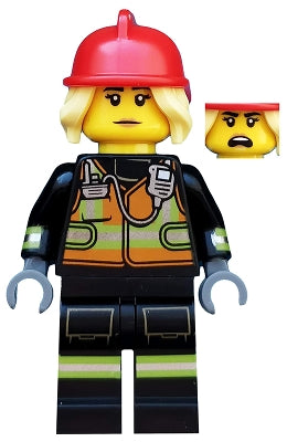 LEGO® Minifigure Fire Fighter, Series 19 (Minifigure Only without Stand and Accessories) (col349) - Used