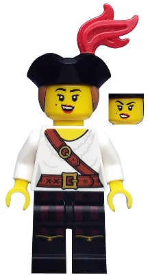 col362   Minifigure   Pirate Girl, Series 20 (Minifigure Only without Stand and Accessories) - includes two swords