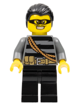 LEGO® Minifigure Police - City Burglar, Black Hair, Mask (cty0363)