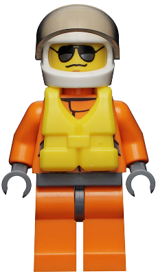 cty0417 Minifigure Coast Guard City - Helicopter Pilot, Life Jacket