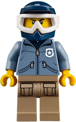 LEGO® Minifigure Mountain Police - Officer Male, Dirt Bike (cty0830) - Used