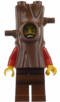 cty0872 Minifigure Mountain Police - Crook Male Stumpy 10K (in tree costume)