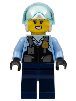 cty1374 Minifigure Police Officer - Rooky Partnur, Jet Pilot with Dark Blue Pants