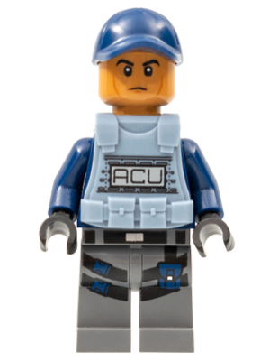 LEGO® Minifigure ACU Trooper - Vest, Cap, Male, Medium Nougat Head (dim004)