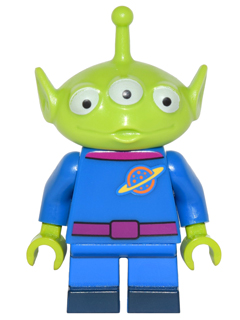 dis002   Minifigure   Alien, Disney, Series 1 (Minifigure Only without Stand and Accessories)