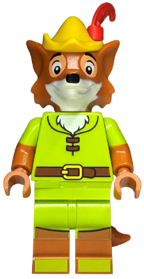 dis105 Minifigure Robin Hood, Disney 100 (Minifigure Only without Stand and Accessories)