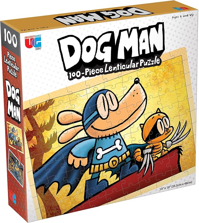 PUZZLE RENTAL: Dog Man- 100 Piece Lenticular Puzzle