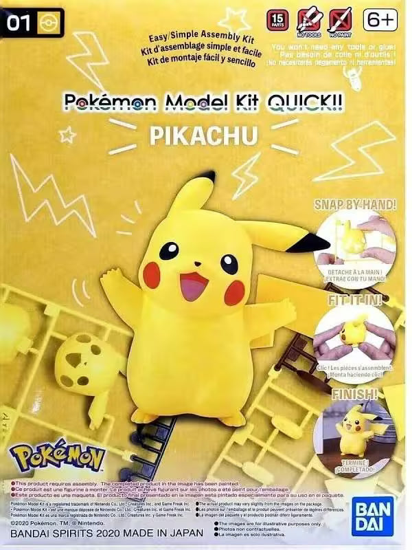 Pokemon Model Kit Quick!! 01 Pikachu