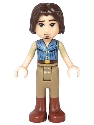 dp007   Minifigure   Flynn Rider - Mini Doll, Sand Blue Vest