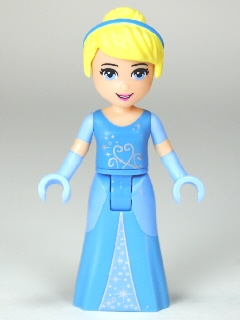 LEGO® Minifigure Cinderella - Two-Colored Dress and Long Gloves (dp008) - USED