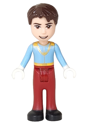 LEGO® Minifigure Prince Charming - Mini Doll, Bright Light Blue Shirt (dp009) - USED