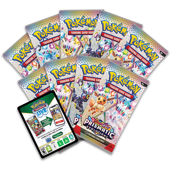 Pokemon TCG: Scarlet & Violet Prismatic Evolutions - Elite Trainer Box (Limit 1)