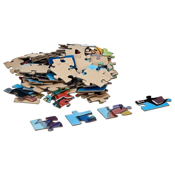 FINAL SALE: Dog Man Supa Buddies Lenticular Jigsaw Puzzle: 100 Pieces