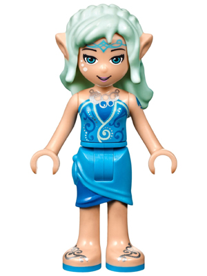 elf031   Minifigure   Naida Riverheart - Dark Azure Skirt