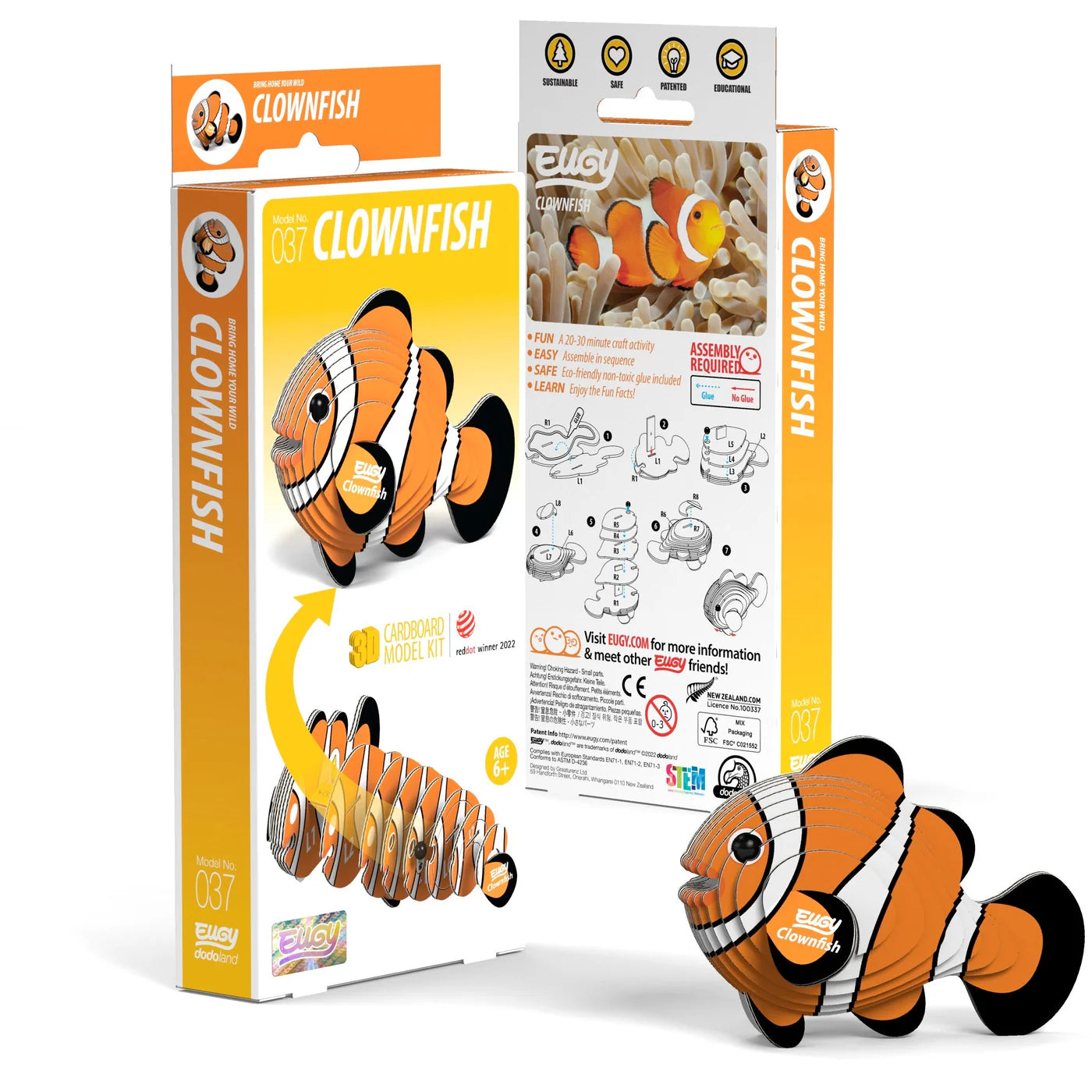 EUGY Clownfish 3D Puzzle