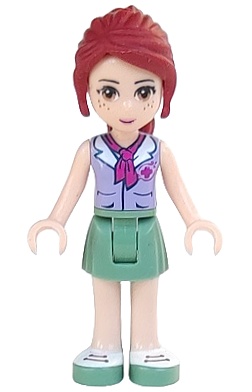 LEGO® Minifigure Friends Mia - Sand Green Skirt, Lavender Top (frnd0071) - USED