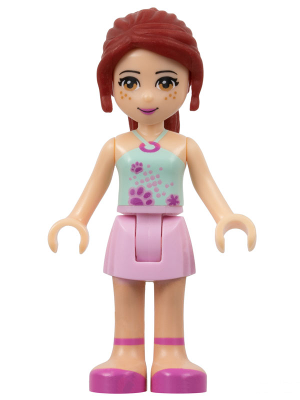 LEGO® Minifigure Friends Mia - Bright Pink Skirt, Light Aqua Halter Neck Top (frnd022)