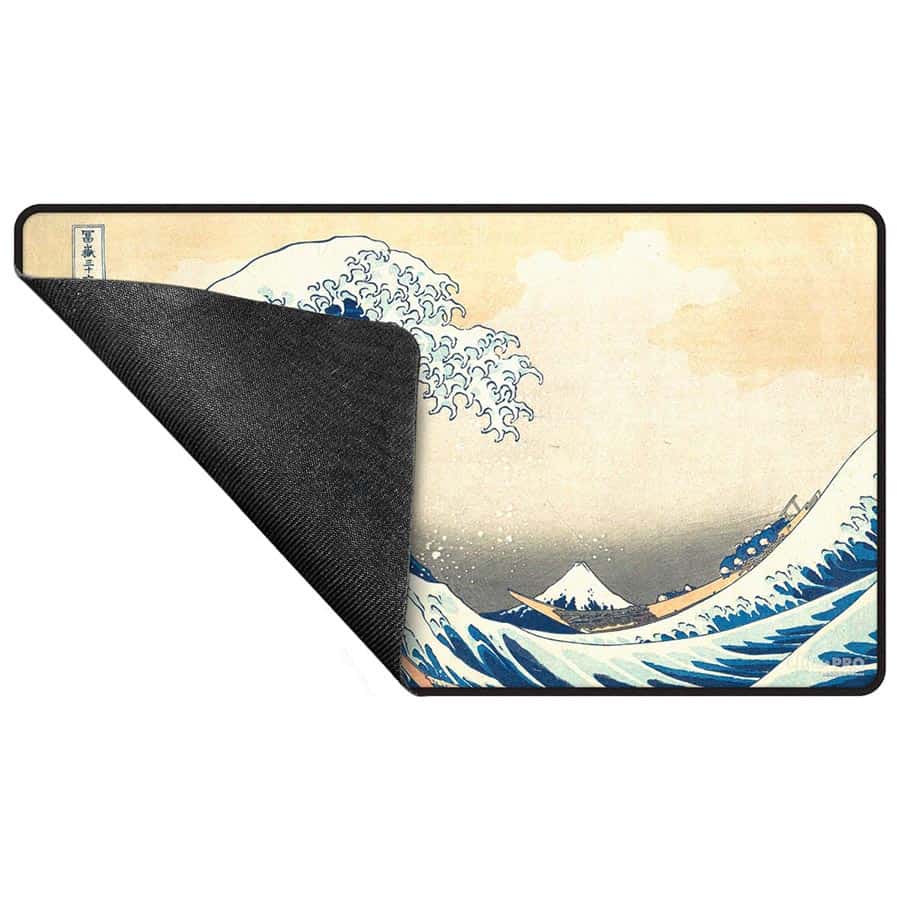 Ultra Pro Black Stitched Playmat The Great Wave of Kanagawa by Hokusai