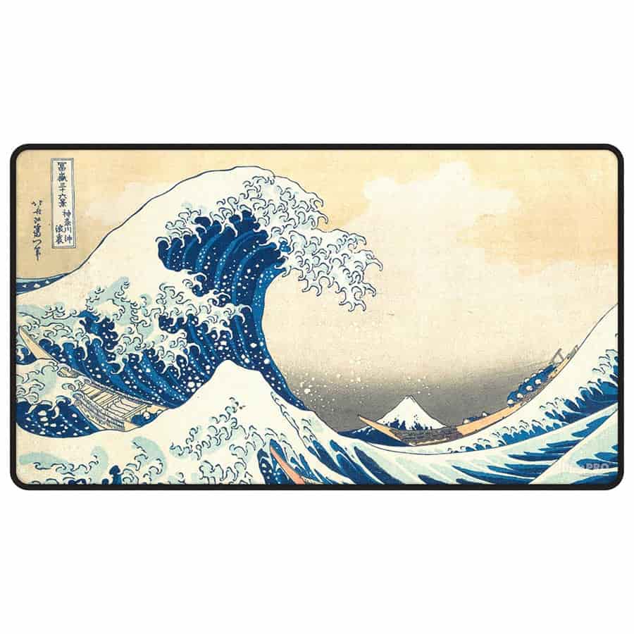 Ultra Pro Black Stitched Playmat The Great Wave of Kanagawa by Hokusai
