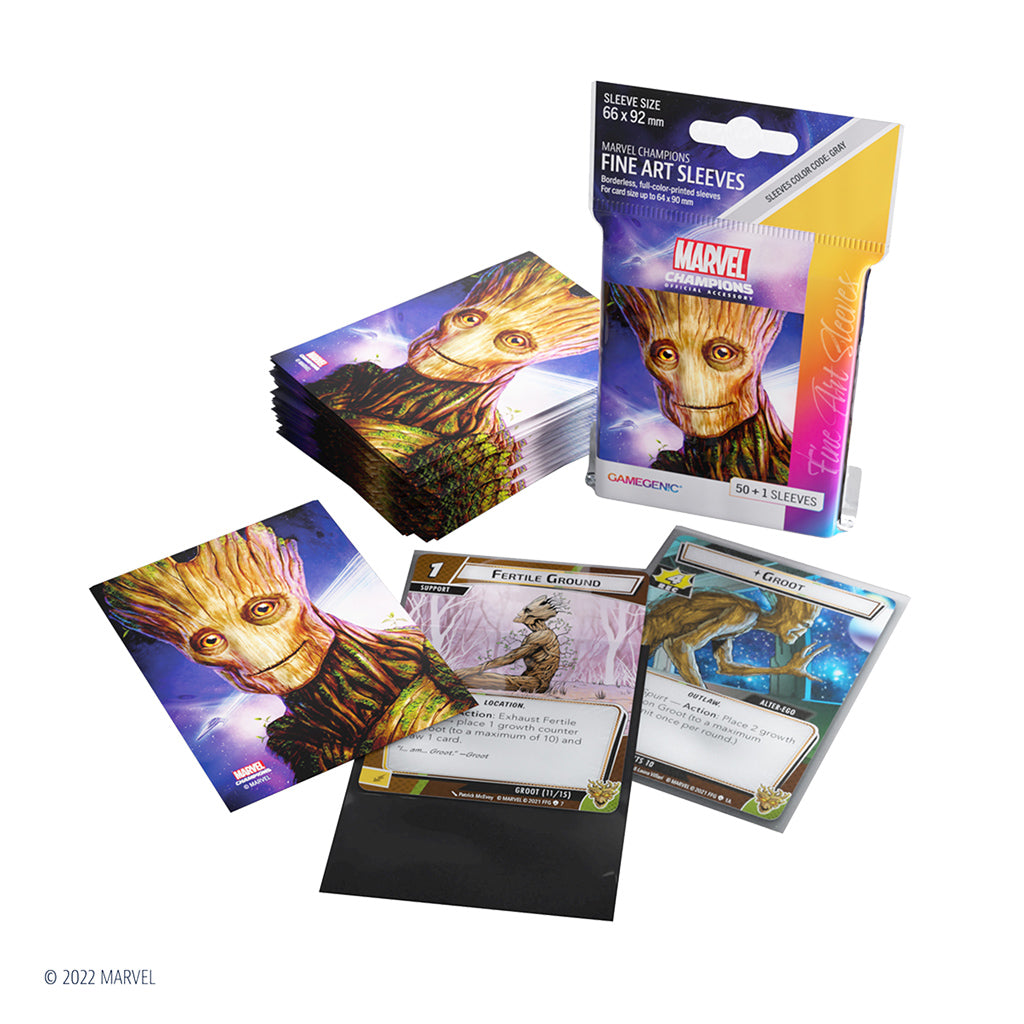 Marvel: Champions Fine Art Sleeves - Groot